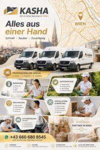 Umzug, Reinigung und Hausservice in Wien – kasha kg Transport