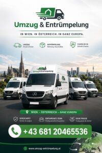 Umzug, Entrümpelung & Transport in Wien – ab 25 € netto/Stunde