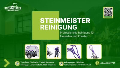 Pflasterreinigung, Fassadenreinigung und Steinreinigung