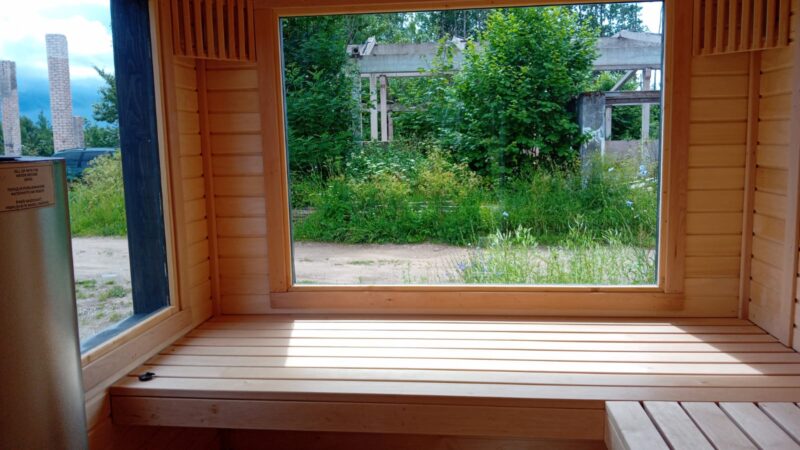 Außensauna 4,0 x 2,5 m mit Harvia Saunaofen 8 kW – inkl. Montage – 12.000 € inkl
