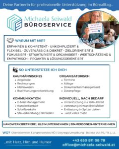 Professioneller Büroservice für EPU, KMU und Handwerksbetriebe