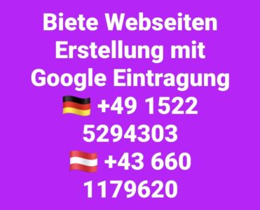 Professionelle Webseitenerstellung mit Google-Unternehmenseintrag