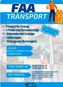 Umzüge, Transporte und Räumungen in Wien