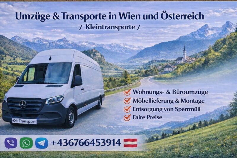 Umzüge, Kleintransporte und Möbelmontage in ganz Österreich