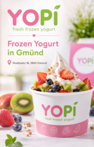 Frozen Yogurt am Stadtplatz in Gmünd