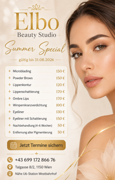 Permanent Make-up Summer Special in Wien