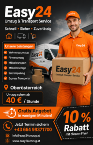 Easy24 Umzug & Transport Service – Umzug, Transport und Entrümpelung ab 40 € / S