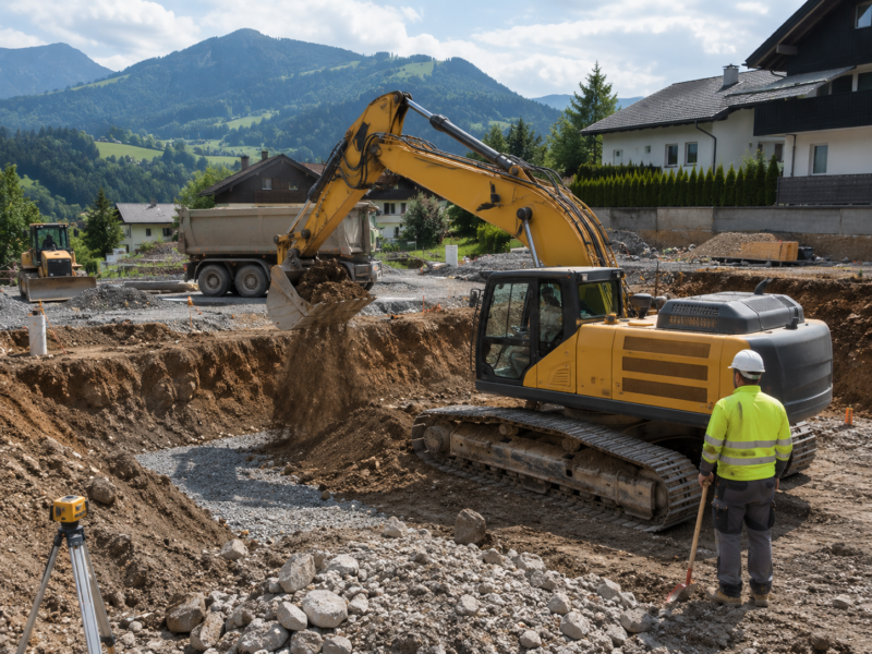 Baggerarbeiten, Erdbau und Außenanlagen in Kärnten – KÖLZ